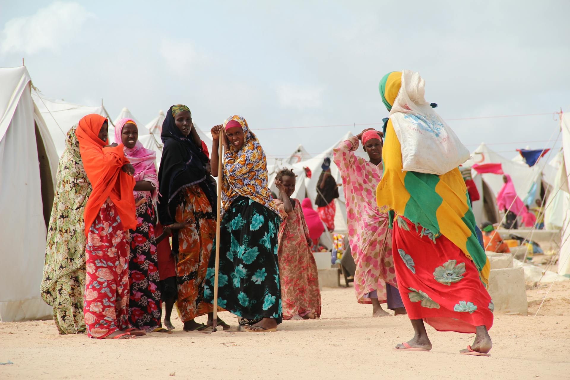 Women gather at Dadaab, Kenya