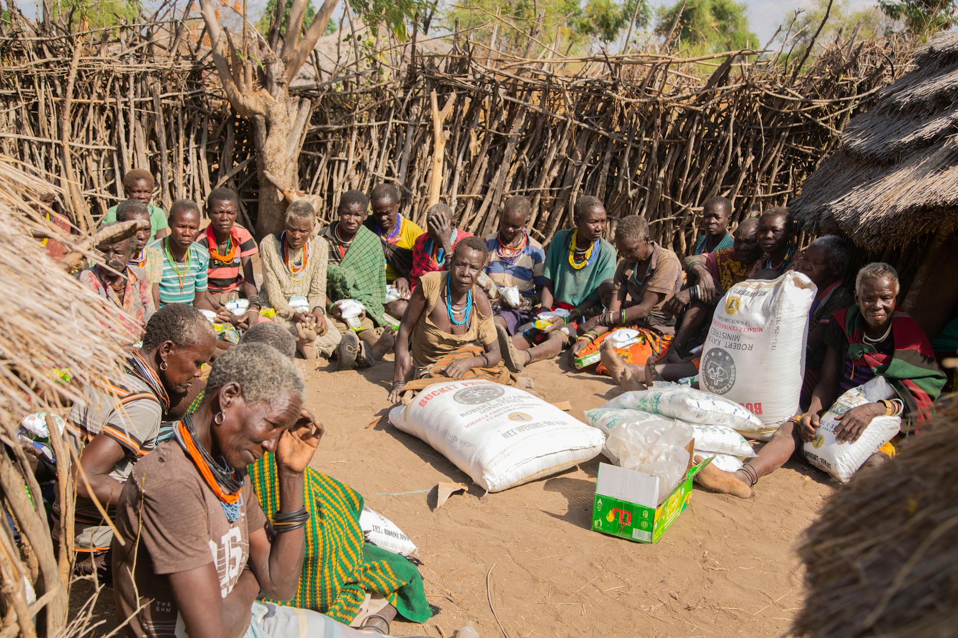 Humanitarian community gathering in Kenya